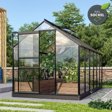 Växthus Venus 5000 Svart Glas Sockel 5 m² Vitavia